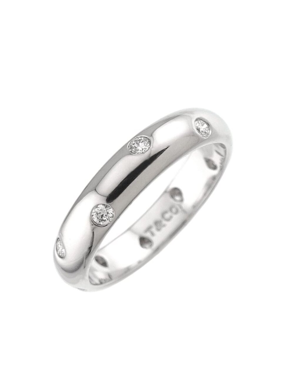 Tiffany & Co Dots Ring Diamond Platinum
